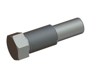 adjustment screw L=147, metric buttress thread for Lindner Recyclingtech 