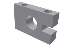 Avec tige gauche pour pour unité de 134x84x30 pour Vecoplan 