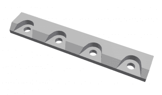 Clamping wedge set 6-parts for Vecoplan LLC (Retech) 