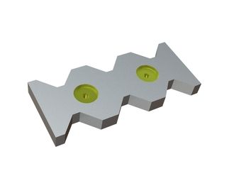 Counter knife 412x175x38 Eco Line for Vecoplan LLC (Retech) 