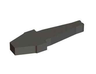 Counter knife 445x145x50 arrow-shaped for Tana 