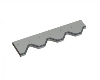 Counter knife right 603x134x25 Premium Line for Vecoplan LLC (Retech) 