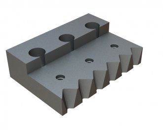 Counter knife slide 345x239x97 for Lindner Recyclingtech Lindner Meteor