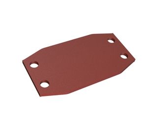 Cover plate middle Hardox for Lindner Recyclingtech Lindner Komet 2200 HP