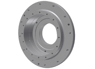 Flanged housing for Vecoplan LLC (Retech) Vecoplan VAZ 160/200