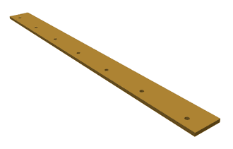 Guide rail rear for Vecoplan LLC (Retech) 