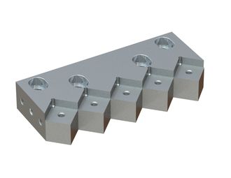 Knife holder right 278x123x50 for Holzmag | Metso 