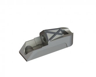 Knife holder rotor 244x105x74 hard-faced for Lindner Recyclingtech Lindner Universo 2200