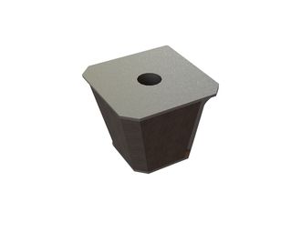 Knife holder rotor hard-faced 110x110x96 for Vecoplan Vecoplan VEZ