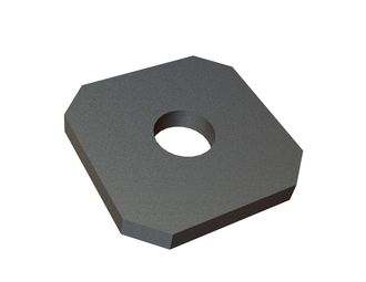 Knife pad 80x80x10 Creusabro for Vecoplan LLC (Retech) 