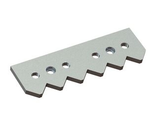 Knife pad middle 381x120x15 for Vecoplan LLC (Retech) 