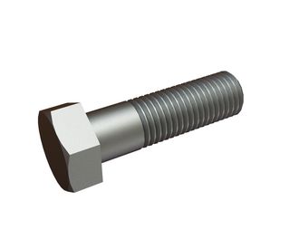 M16x55 Hexagonal screw with shank 10.9 