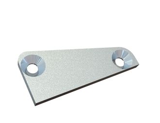 Protective plate internal 74x35x5 wedge-shaped for Weima Maschinenbau GmbH 