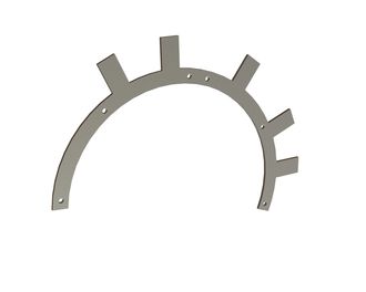 Repair sheet for wear ring housing for Lindner Recyclingtech Lindner Komet 2800 (A)