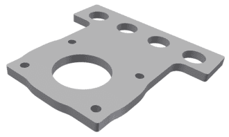 Retaining plate for Vecoplan 