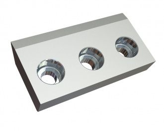 Rotor knife left 189x98x34 Premium Line 3x counter-sunk holes, edge 55.5°, X-version for Herbold Meckesheim GmbH Herbold SMS 45/60 Rotor knife left 189x98x34 Premium Line 3x counter-sunk holes, edge 55.5°, X-version for Herbold Meckesheim GmbH Herbold SMS 45/60