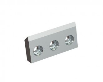 Rotor knife right 189x98x34 Premium Line 3x counter-sunk holes, edge 55.5°, X-version for Herbold Meckesheim GmbH Herbold SMS 80/120 Rotor knife right 189x98x34 Premium Line 3x counter-sunk holes, edge 55.5°, X-version for Herbold Meckesheim GmbH Herbold SMS 80/120