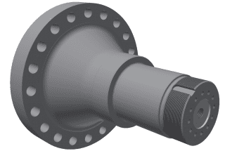 Rotor shaft opposite drive side for Vecoplan Vecoplan VVZ