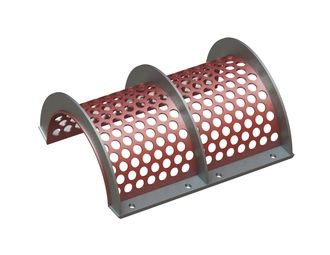 Screen basket 796 wide, sheet thicknes t=8 for Vecoplan LLC (Retech) 