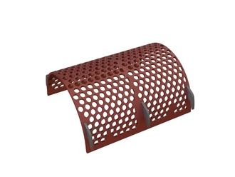 Screen basket 835 wide, sheet thickness t=15 for Vecoplan LLC (Retech) 