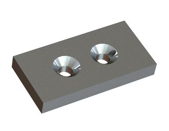 Strike plate 120x60x15 