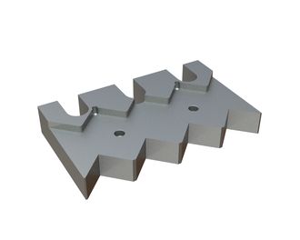 Support de lame 345x201x58/45 pour Lindner Recyclingtech Lindner Universo 2200