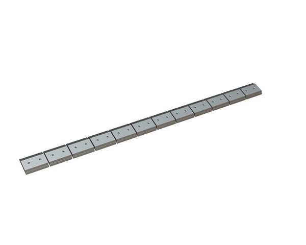 Clamping bar 12-tlg. 2472x175x38 for Vecoplan LLC (Retech) 