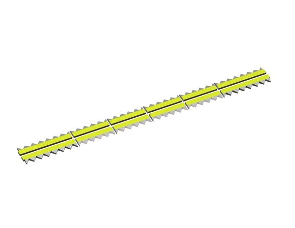 Counter knife 12-piece 2965x98x28 Eco Line for Vecoplan LLC (Retech) 