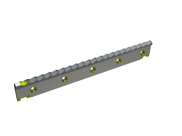 Counter knife 2-piece 1481x114x35 Eco Line for WEIMA America Inc. 