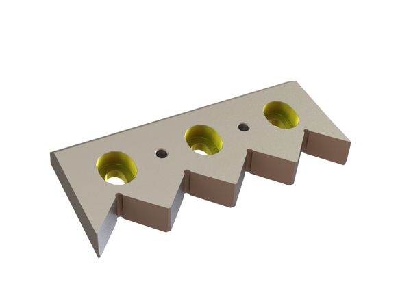 Counter knife 257x109x29/28 Eco Line for Vecoplan LLC (Retech) Vecoplan VAZ 1300 XL (New Generation)