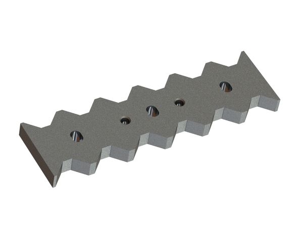 Counter knife 414x117x28 Premium Line for Vecoplan LLC (Retech) Vecoplan V-ECO 1300