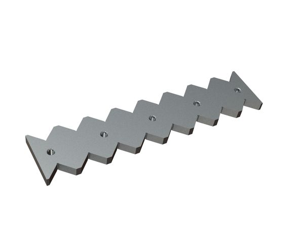 Counter knife 659x146x27 Premium Line for Lindner Recyclingtech 