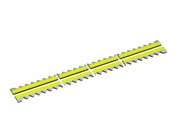 Counter knife 8-piece 2174x98x28 Eco Line for Vecoplan LLC (Retech) Vecoplan VNZ 210