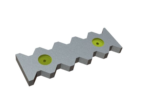 Counter knife externally 487x155x38 Eco Line for Vecoplan LLC (Retech) 