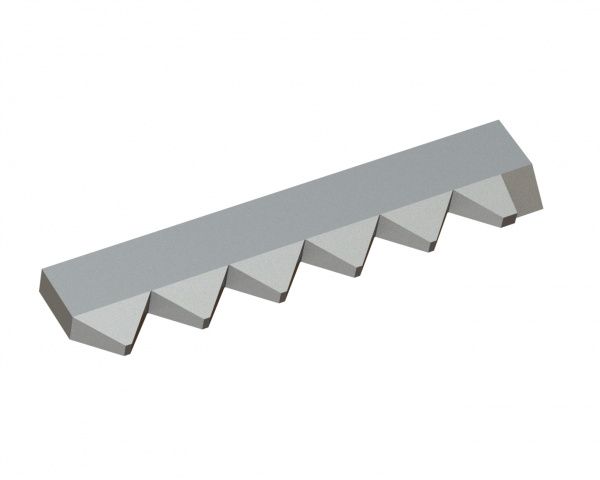 Counter knife left 388x78x25 Premium Line for Vecoplan LLC (Retech) 