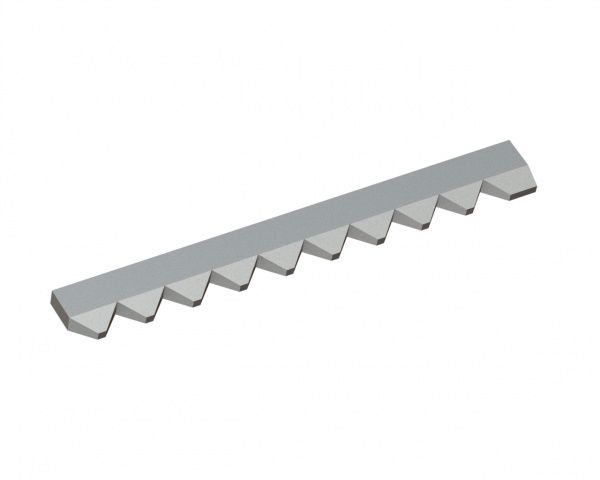 Counter knife left 677x76x25 Premium Line for Vecoplan LLC (Retech) 