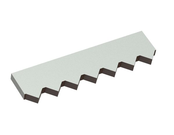 Counter knife midde 453x115x25 Premium Line for Vecoplan Vecoplan VAZ 2500