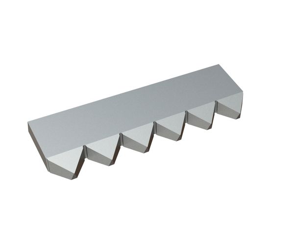 Counter knife middle 388x118x25 Premium Line for Vecoplan LLC (Retech) 