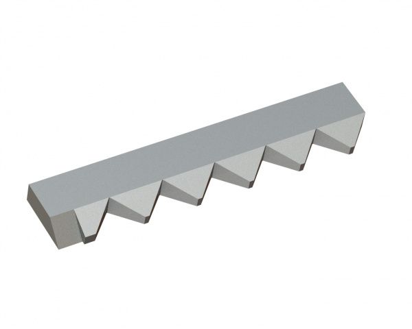 Counter knife right 388x78x25 Premium Line for Vecoplan LLC (Retech) 