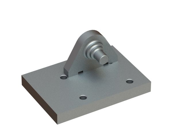 Cylinder mount right 220x154x110 for Vecoplan LLC (Retech) 