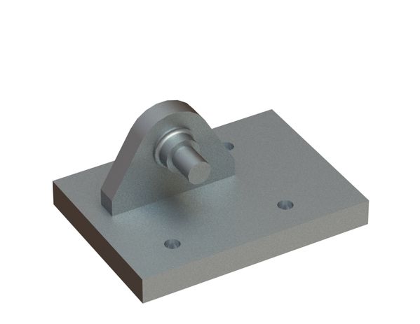 Cylinder mount right 220x160x110 for Vecoplan LLC (Retech) 