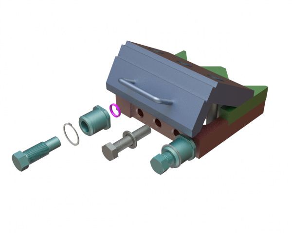 Einstellschraube 147mm lang pour Lindner Recyclingtech Lindner Jupiter