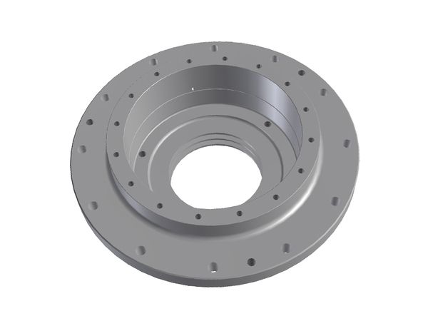 Flange bearing housing D=300 for rotor for Vecoplan 