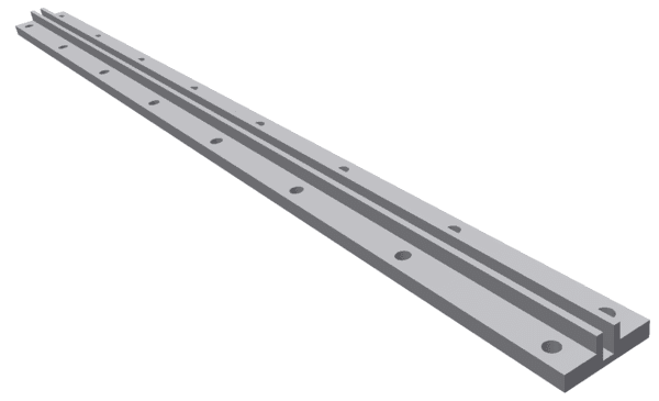 Guide strip for pusherguide side wall for Vecoplan LLC (Retech) 