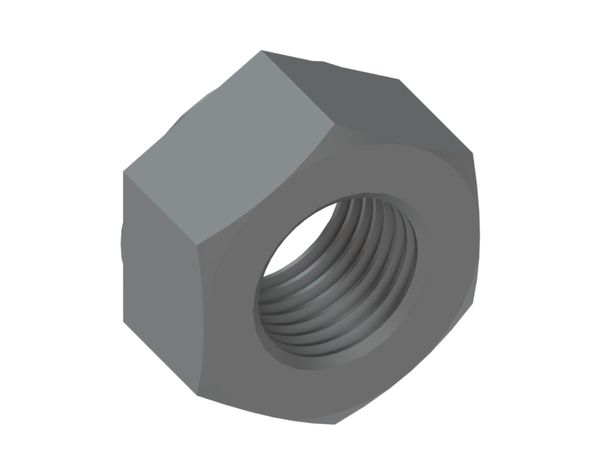 Hex nuts M42, strength class 10, galvanized 