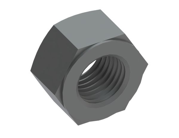 Hexagon nut metric fine pitch thread 