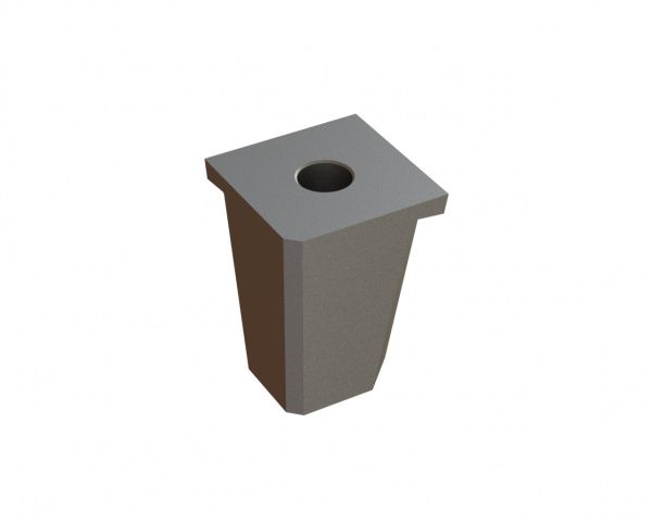 Knife holder rotor 48x40x40 for Vecoplan LLC (Retech) Vecoplan VAZ 160/200