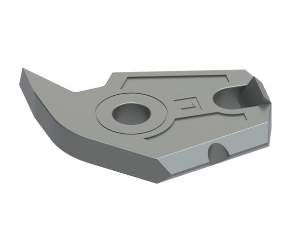 Left sickle-tooth blade for Komptech-Farwick 