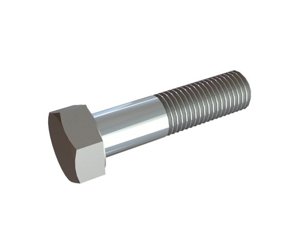 M10x50 Hexagonal screw with shank 