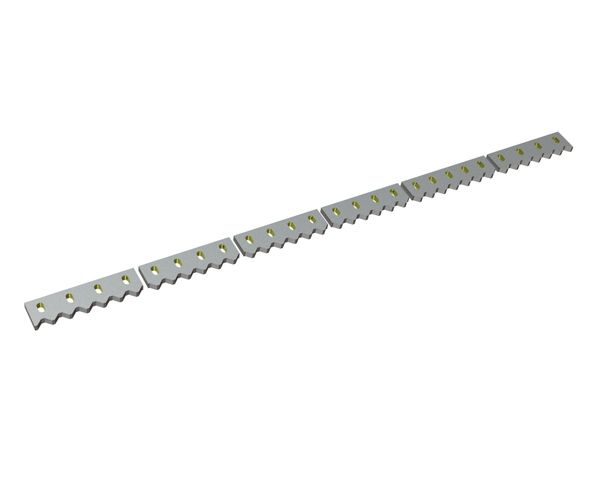 Scraper 6-parts 2480x124/129x28 Eco Line for Vecoplan LLC (Retech) 